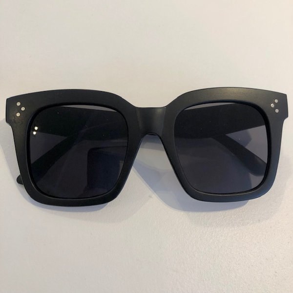Vierkante bril mat zwart
