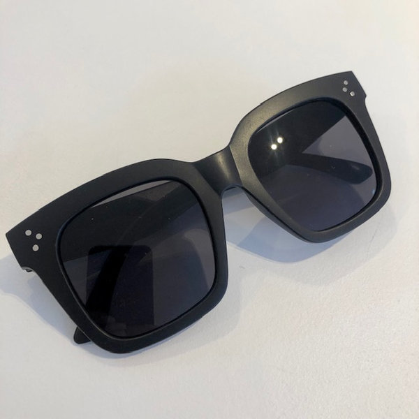 Vierkante bril mat zwart
