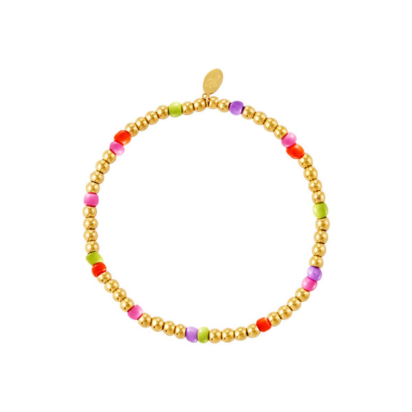 Kleurrijke kralen armband - #summergirls collection